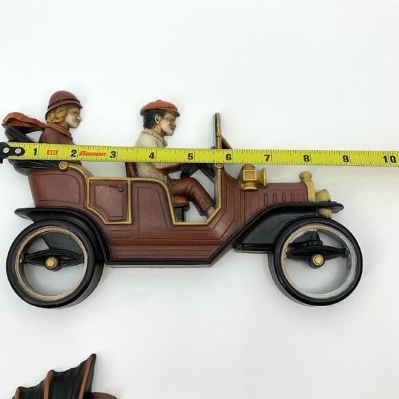 Vintage 1975 Homco Model T and Horse and Buggy Wall Hangings MCM Nostalgia USA - Picture 14 of 15